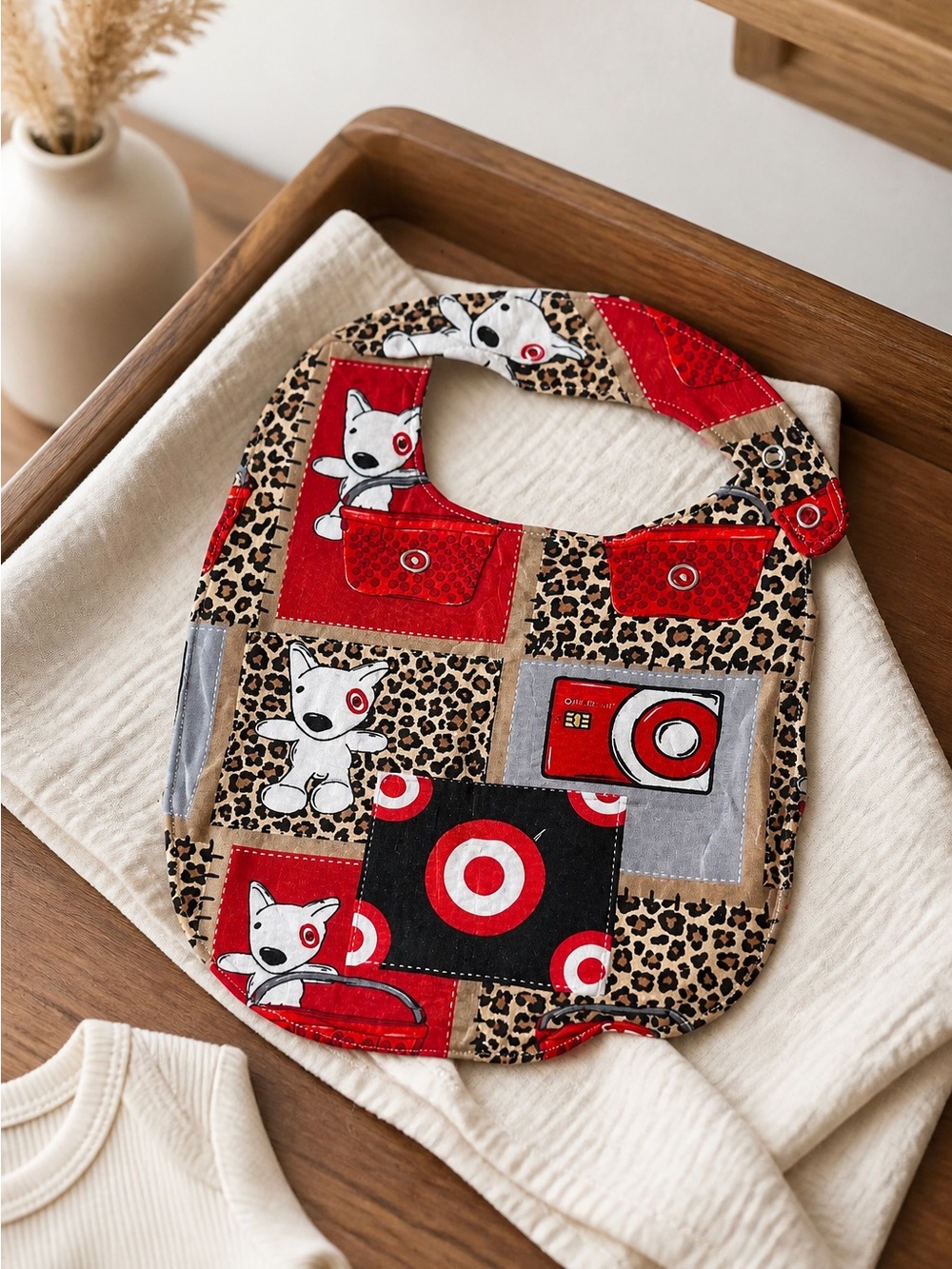 NWT BAMBOO Baby Bib Snap Closure Target Store Design